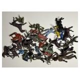 Vtg Plastic Cowboy and Indians