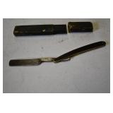 Shumate Scout Straight Razor with Case