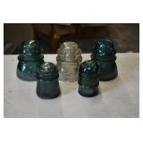 Lot of Vintage Glass Hemingway Insulators
