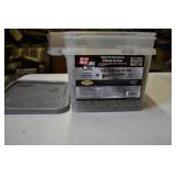 Bucket of 3" Tan Screws