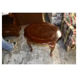 Small Solid Wood Round End Table