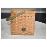 Longaberger Basket w/ Pumpkin Charm
