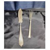 Sterling Butter Knife and Pickle Fork