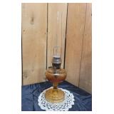 Washington Drape Amber Oil Lamp
