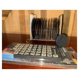 Records, Wireless Charger, and Remote