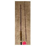 Vintage Bamboo Fishing Rod with Reel