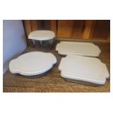 Pyrex Glass Containers with Lids