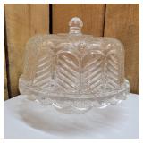 Godinger Crystal Cake and Dip Set