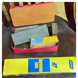 Sharpening Stones in Tin Box