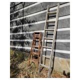 Wooden and Aluminum Ladders