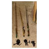 3 Fishing Rods and 3 Reels