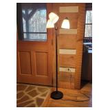 Black Floor Lamp With Three Shades