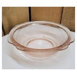 Pink Depression Glass Sandwich Bowl
