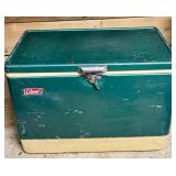 Coleman Green Metal Cooler with Handles