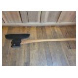 Broad Axe with Wooden Handle