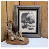 Framed Art and Sculpture Set