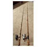 Two Fishing Rods with Reels Included