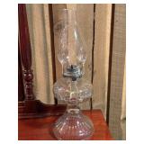Clear Glass Oil Lamp With Eagle Burner