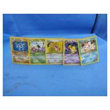 (5) Pokemon First Edition Cards