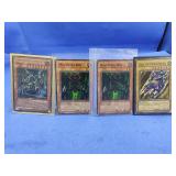 (4) 1996 Yu-gi-oh First Edition Cards