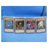 (4) 1996 Yu-gi-oh First Edition Rare Cards