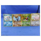 4 Pokemon Japanese Pocket Monster Cards