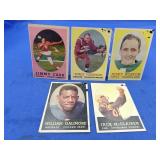 (5) 1958 Topps Football Cards