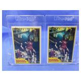 (2) 1981 Topps Julius Erving #104 Super Action