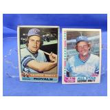 (2) George Brett Topps Cards