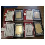 Set of 4 Dale Earnhardt 22kt Gold Foil Cars