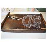 Vtg Wood Writing Desk