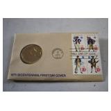 1975 Bicentennial First Day Cover with Medal