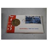 1973 Bicentennial First Day Cover with Medal