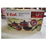 T-Fal Essentials 8 pc Nonstick Cooking Set