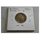 1936S Buffalo Nickel