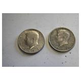 Pair of Kennedy 1/2 Dollars