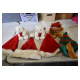 Christmas Hat and Plush Lot