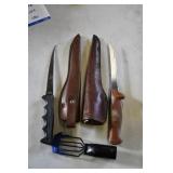 Pair of Knives and Frog Gig