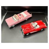 Two Diecast Vintage Car Models