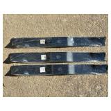 Three Rotary Replacement Mower Blades For Kubota