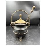 Heavy Cast Iron Pot with Lid and Ladle