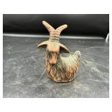 Handcrafted Goat Figurine with Horns