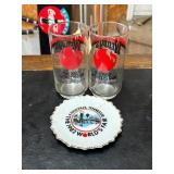 1982 Worldï¿½s Fair Glasses and Decorative Plate
