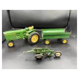 John Deere Toy Tractor and Implements