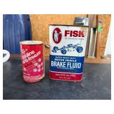 Two Vintage Automotive Fluid Cans
