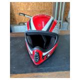 Red Fulmer Motorcycle Helmet