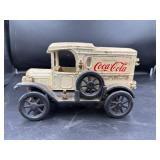 Cast Iron Coca-Cola Delivery Truck Bank