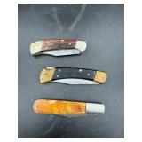 3 Folding Pocket Knives