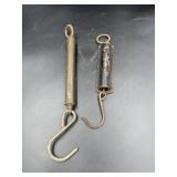 Two Vintage Metal Hanging Scales
