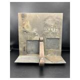 Metal Printing Plate with Engraved Scenes